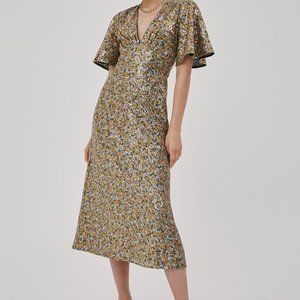 LAST 1! NWT C/MEO Collective Brilliance Ombre Sequin Holiday Midi Dress